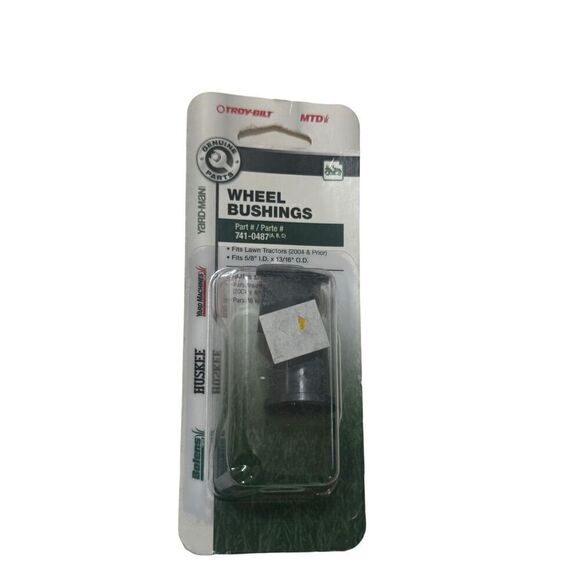 Troy-Bilt MTD  Wheel Bushings Fits 5/8 ID X 13/16 OD Part # 741-0487 - Bolens - Picture 1 of 3